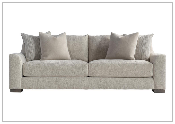 Gabi Cream Fabric Sofa | Plush Feather Down Cushion | Bernhardt