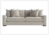 Gabi Cream Fabric Sofa | Plush Feather Down Cushion | Bernhardt