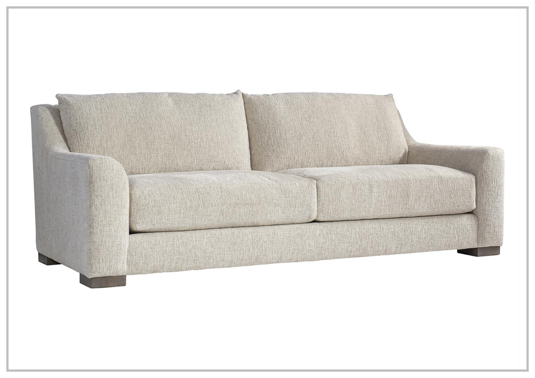Gabi Cream Fabric Sofa | Plush Feather Down Cushion | Bernhardt