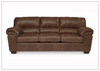 Bradford 3 Seater Sofa | Faux Leather | Attached Back Cushions | Gio Italia