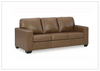 Bella 3-Seater Caramel Brown Leather Sofa |  HR Foam Cushions | Gio Italia