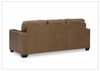 Bella 3-Seater Caramel Brown Leather Sofa |  HR Foam Cushions | Gio Italia
