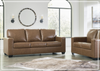 Bella 3-Seater Caramel Brown Leather Sofa |  HR Foam Cushions | Gio Italia