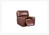 Bennett Glider Power Recliner Chair | Brown Leather | Built-in USB Port | Gio Italia