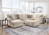 Gio Italia Edenridge 3-Piece U-Shape Fabric Sectional with Chaise-Jennihome