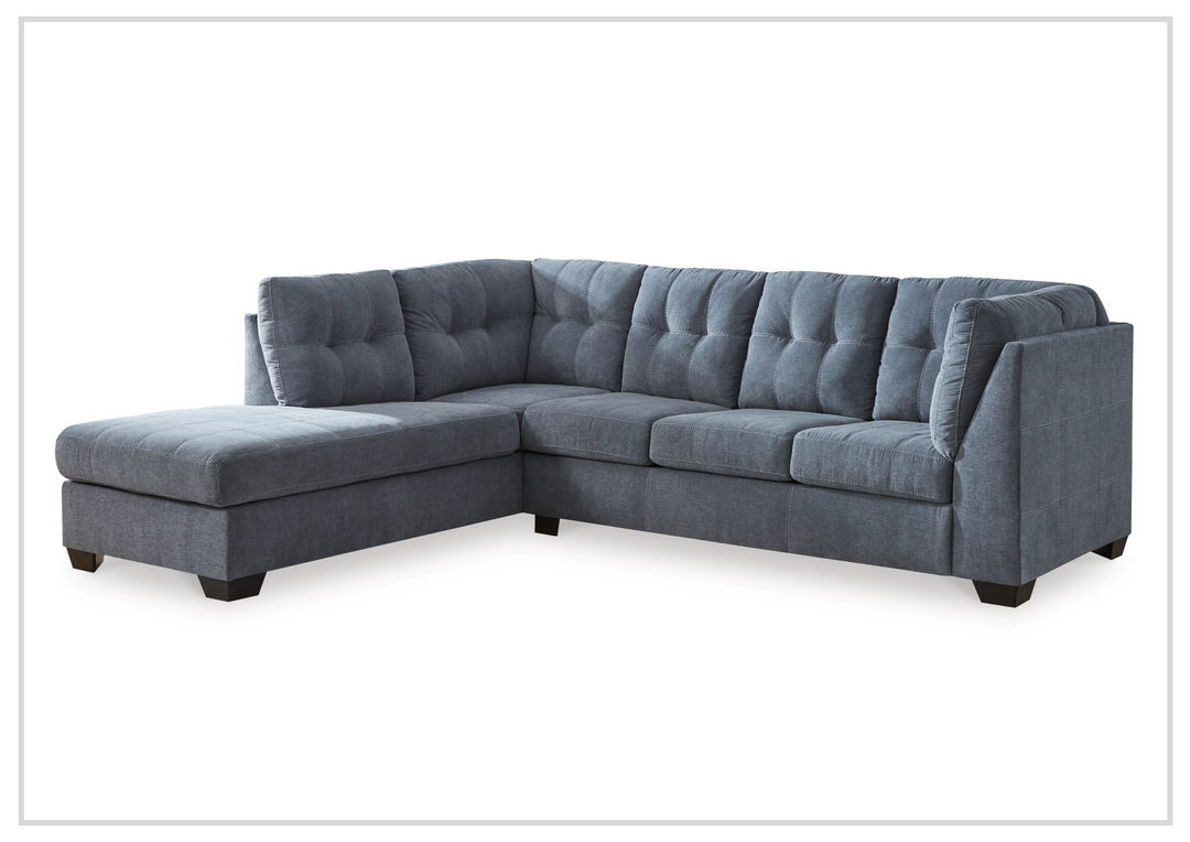 Gio Italia Modern Heritage Marlinton 2-Piece Tufted Fabric Sectional with Chaise-Jennihome