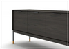 Bossanova 3-Drawer Buffet | Brown Wood | Metal legs | Gio Italia