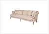 Clarkson 3-Seater Sofa | Long Cushion Seat | Beige Fabric | Klaussner
