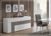 Urban Feast 4-Drawer Buffet | Adjustable Shelves | High Gloss Finish | Gio Italia