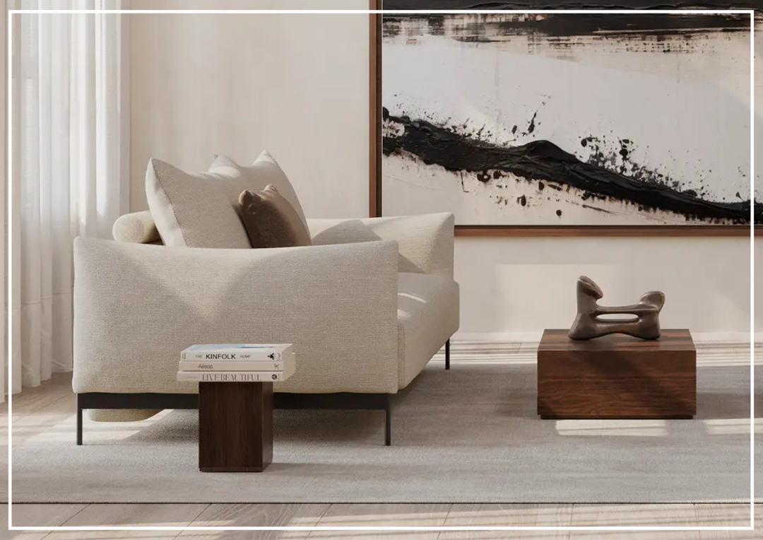 Innovation Living Malloy Fabric Sofa Bed With Ottoman-JENNIHOME