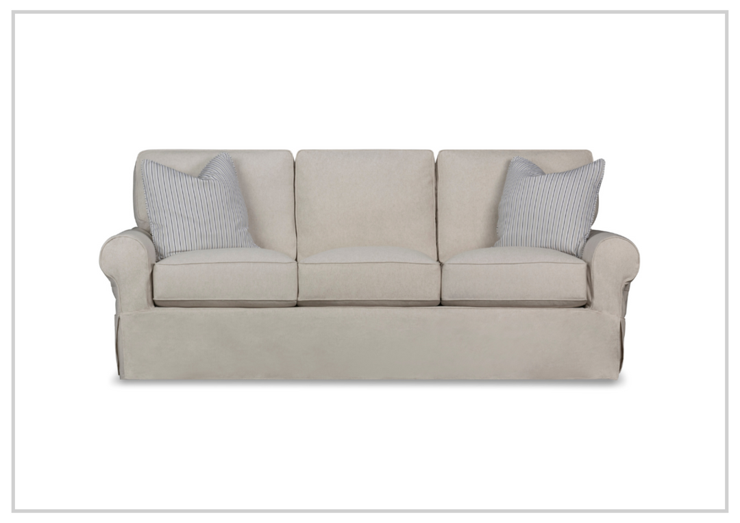 Klaussner Katelin Sofa Slipcover in John Linen Sepia-Jennihome