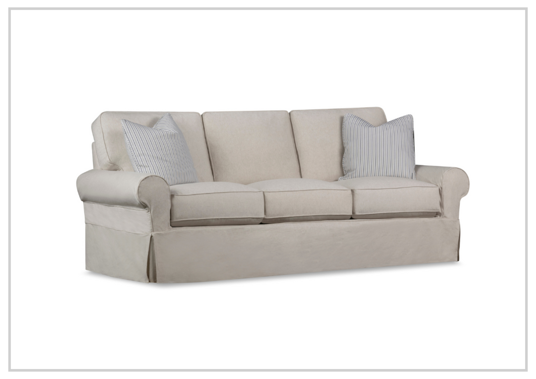 Klaussner Katelin Sofa Slipcover in John Linen Sepia-Jennihome