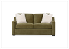Klaussner Kavon Fabric Sofa with Slope Arms in Olive Green-Jennihome