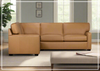 Klaussner Kenton L-Shape  Leather Sofa in Brown-Jennihome