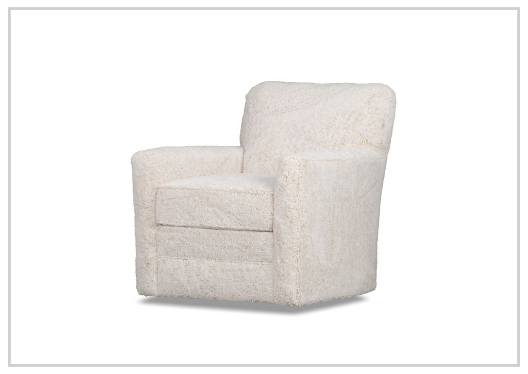 Klaussner Marlow Fabric Swivel Accent Chair with Track Arms-Jennihome