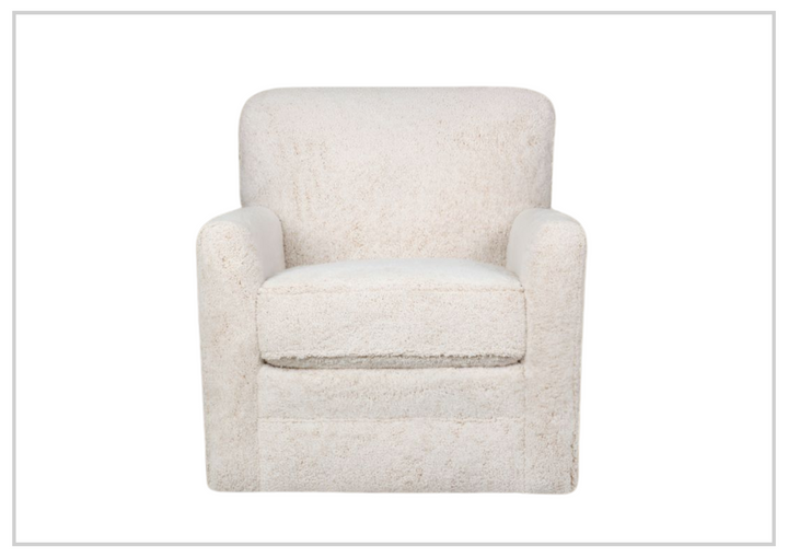 Klaussner Marlow Fabric Swivel Accent Chair with Track Arms-Jennihome