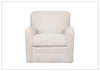 Klaussner Marlow Fabric Swivel Accent Chair with Track Arms-Jennihome