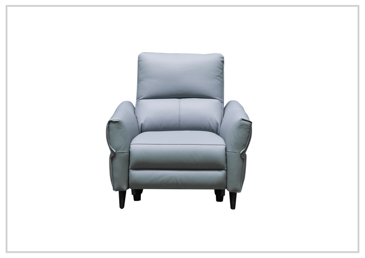 Klaussner Serenita Leather Blue Power Reclining Chair-Jennihome