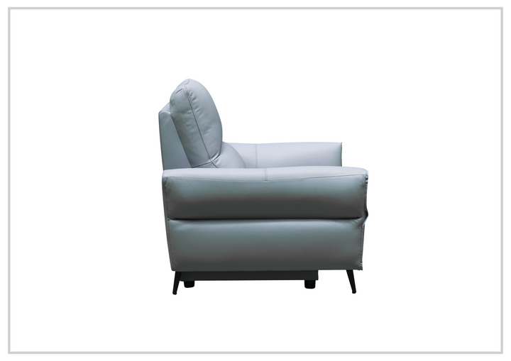 Klaussner Serenita Leather Blue Power Reclining Chair-Jennihome