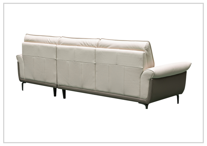 Klaussner Viana 3-seater Leather Sofa with Cushion Seat and Tufted Back-Jennihome