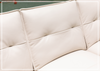 Klaussner Viana 3-seater Leather Sofa with Cushion Seat and Tufted Back-Jennihome