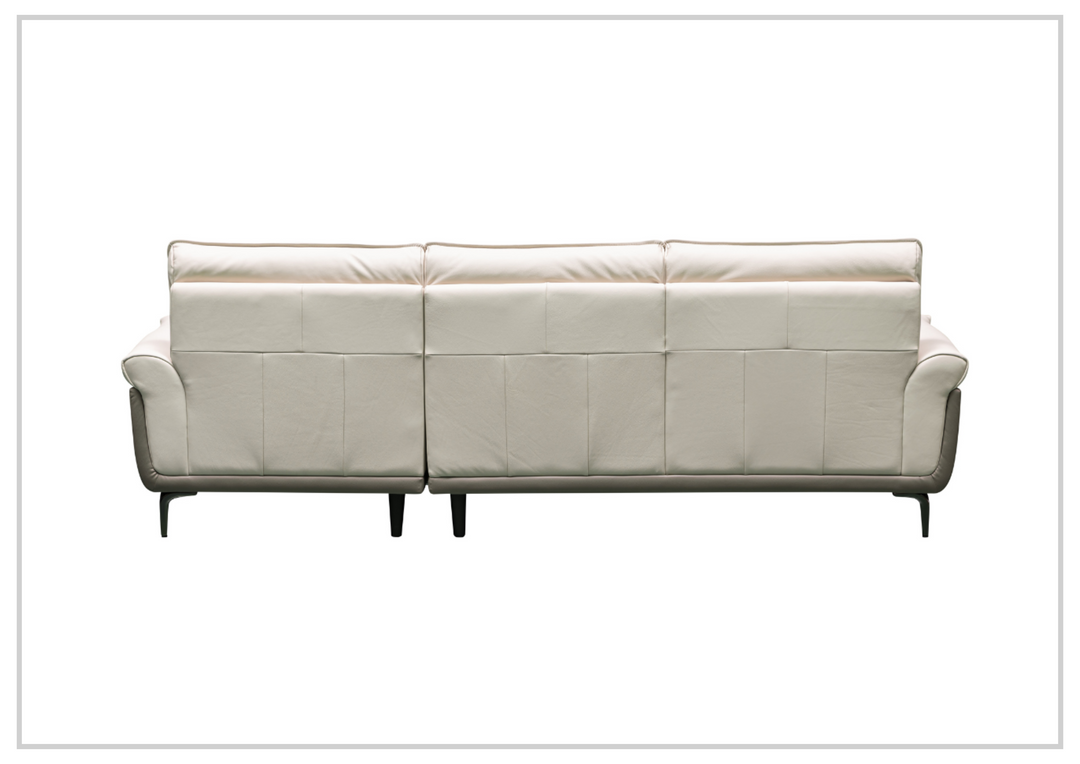 Klaussner Viana 3-seater Leather Sofa with Cushion Seat and Tufted Back-Jennihome