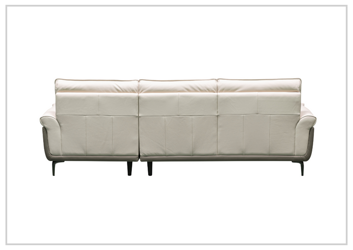 Klaussner Viana 3-seater Leather Sofa with Cushion Seat and Tufted Back-Jennihome