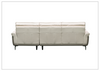 Klaussner Viana 3-seater Leather Sofa with Cushion Seat and Tufted Back-Jennihome