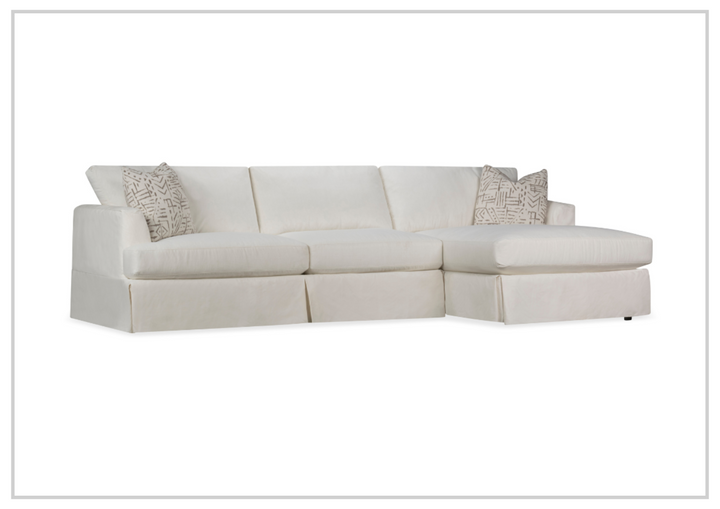 Klaussner Brixon Track Arm Slipcover Sectional Sofa in Fabric-Jennihome
