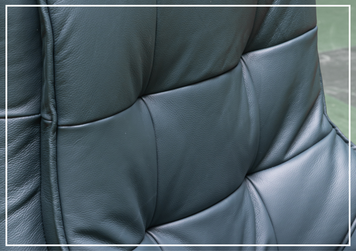 Klaussner Serano Blaze  Blue Leather Swivel Power Recliner Lift Chair-Jennihome
