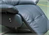 Klaussner Serano Blaze  Blue Leather Swivel Power Recliner Lift Chair-Jennihome