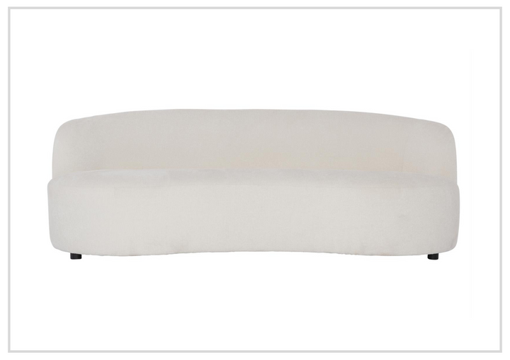 Elle 3-Seater Sofa | White Fabric | 3 Accent Pillows | Bernhardt