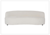 Elle 3-Seater Sofa | White Fabric | 3 Accent Pillows | Bernhardt