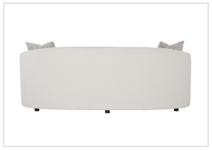 Elle 3-Seater Sofa | White Fabric | 3 Accent Pillows | Bernhardt