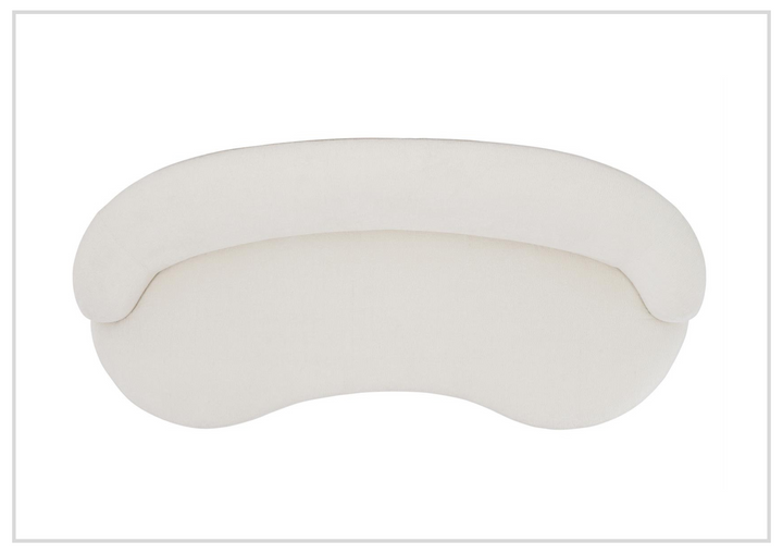 Elle 3-Seater Sofa | White Fabric | 3 Accent Pillows | Bernhardt
