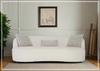 Elle 3-Seater Sofa | White Fabric | 3 Accent Pillows | Bernhardt