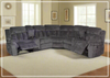 McCobb 7-Piece Recliner Sectional Sofa | Charcoal Gray Fabric | Klaussner
