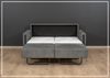 Fjords Mia Fabric Sleeper Sofa in Gray Color-Jennihome