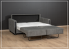 Fjords Mia Fabric Sleeper Sofa in Gray Color-Jennihome