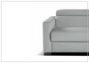Nicoletti Italia Natalie Gray Leather Sleeper Sofa