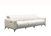 Capri Power Reclining Sofa | Beige Leather| Power Footrest | Klaussner