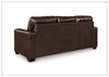 Salvatore Queen Leather Sofa Sleeper | Memory Foam Mattress | Gio Italia