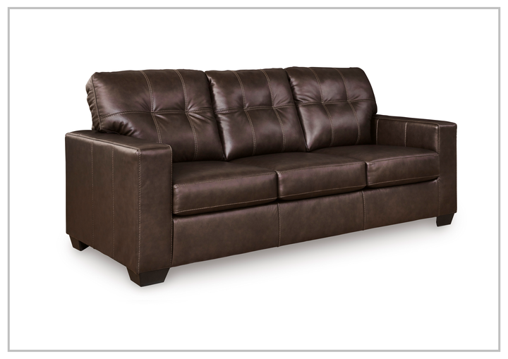 Salvatore Queen Leather Sofa Sleeper | Memory Foam Mattress | Gio Italia