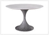 Santa Cruz Outdoor Round Dining Table | Marble White Top | Universal Furniture