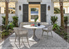 Santa Cruz Outdoor Round Dining Table | Marble White Top | Universal Furniture