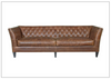 Duncan 3-seater Sofa | Brown Leather |Tufted Back | Universal Furniture