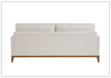 Escape-Coastal Jude 3-seater Sofa | White Fabric | Universal Furniture