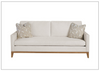 Escape-Coastal Jude 3-seater Sofa | White Fabric | Universal Furniture