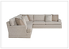 Hadlee Sectional Sofa | Beige Fabric | L-Shape | Universal Furniture