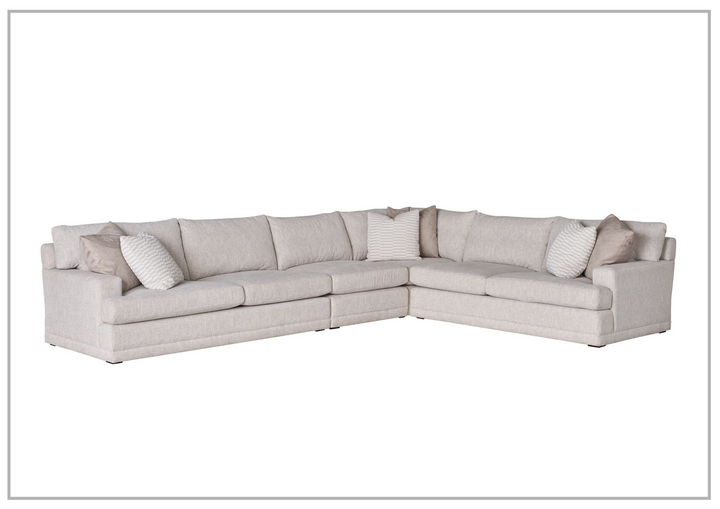 Hadlee Sectional Sofa | Beige Fabric | L-Shape | Universal Furniture